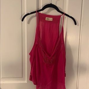 Hollister linen tank top.